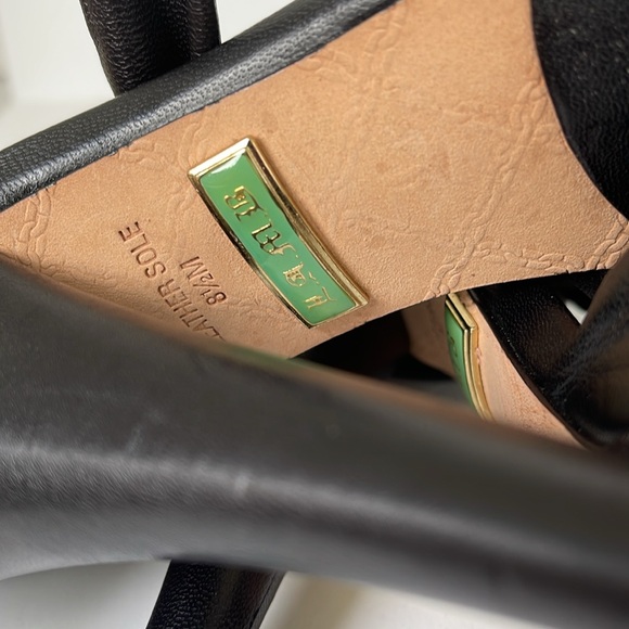 L.A.M.B Womens Lamb Leather Ankle Platfrom Heels in Black size 8.5M - Picture 7 of 10